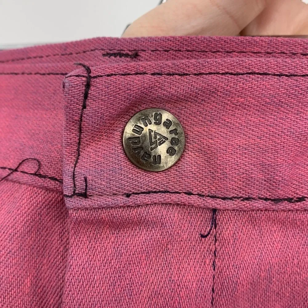 Vintage Navdungaree Mens Utility Trouser Cut off Shorts Sz‎ 31